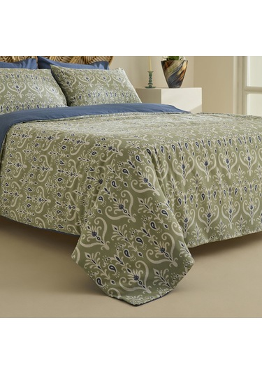 Sarah Anderson Aderra Çift Kişilik Nevresim Takımı Mint Mint