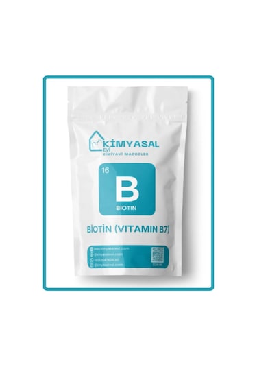 Kimyasal Evi Biotin Vitamin B7 Hammadde 25 G