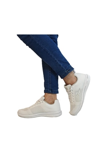 Jump 24937-24938 Beyaz Fuspetli Çok Hafif Rahat Spor Ayakkabı Beyaz