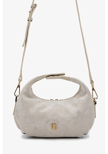 Valmenti Kadın Hakiki Deri Bej Süet El Çantası 1099 204 Bn Cnt Y25 Bej Suet Bej