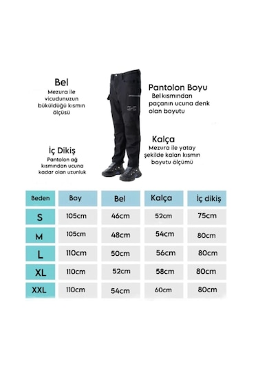 Motofit-Emporium Comfort Softshell Polarlı Motorcu Pantolonu Siyah