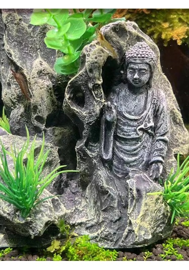 Tevdı Akvaryum Dekorasyonu Kaya Düzeni Kaya Buda 198614708