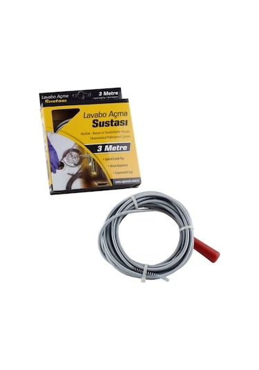 Sgs Lavabo Açma Sustası - 3 Mt Gri