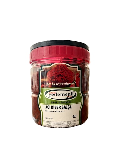Mahmut Gedemenli Ev Tipi Acı Biber Salçası 1 KG