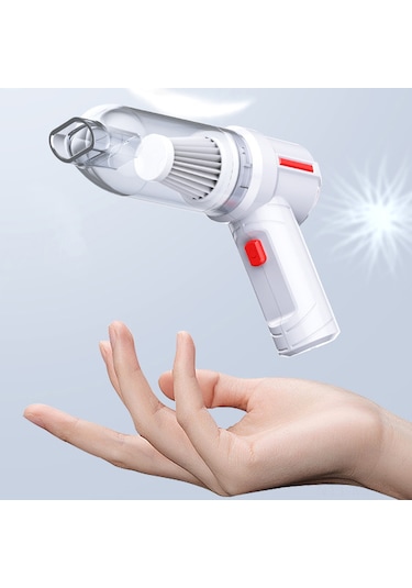 Monyee Kablosuz Araç Süpürgesi 120w 5000pa, Çekme/üfleme/filtre, Şarjlı Pil, Frenli Aksesuar Seti, Siyah