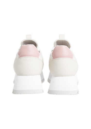 Calvin Klein Runner Low Laceup Mıx Nbs Krem Kadın Sneaker Bej