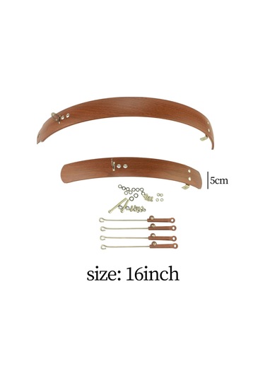 Suntek Katlanır Bisiklet Çamurluk Ön Ve 16-inç-kahverengi Kahverengi