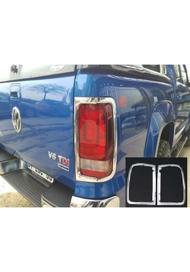 Volkswagen Amarok Uyumlu 2010 Sonrası Arka Stop Kaplama Abs Plastik Krom