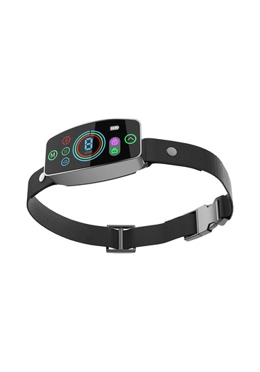 Geeroyoo Suya Dayanıklı Akıllı Köpek Eğitim Tasması: 8 Seviyeli Titreşim Ve Ses İle Havlama Kontrolü, Renkli Ekran, Tüm Köpekler İçin Uygun Siyah