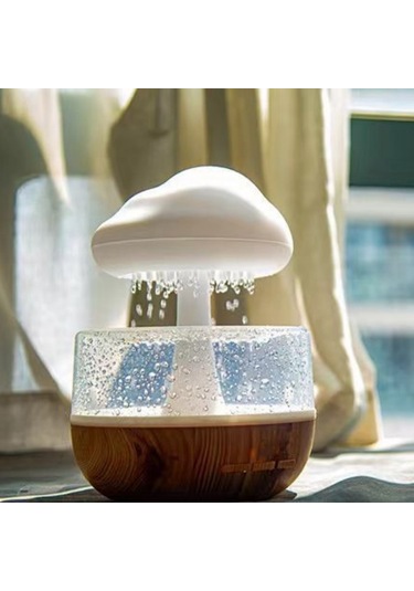 Ximistore9 Ev Ve Ofis Kullanımı İçin Pratik Beyaz Gürültü Nemlendirici, Renkli Mantar Bulut Gece Lambası Ve Aromaterapi Cihazı.