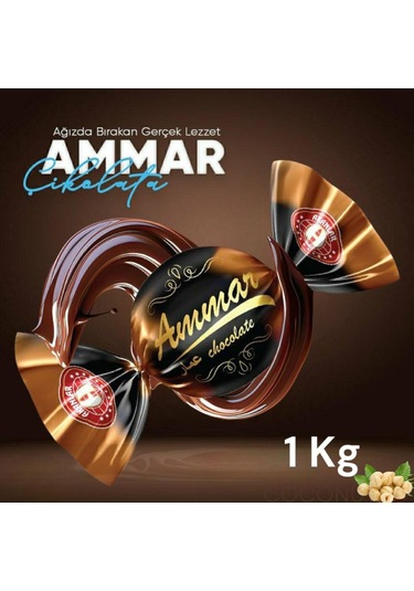 Ammar Bitter Kaplamalı Fındık Aromalı Bayramlık İkramlık 1 KG