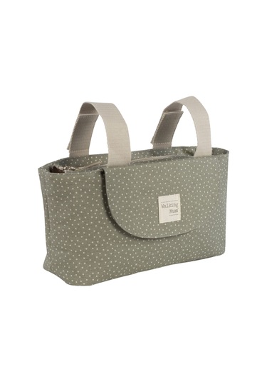 Walking Mum Poppy Bebek Arabası Puantiyeli Organizer Çanta Moss Yeşil