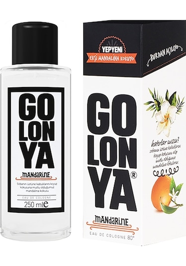 Golonya Ekşi Mandalina Kokulu Cam Şişe Kolonya 250 ML