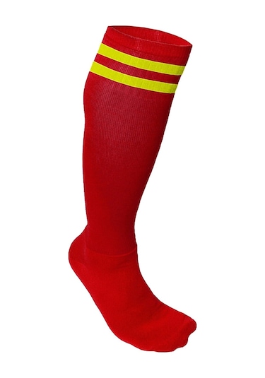 Evox Sport Futbol Çorabı Çocuk  Kırmızı Sarı Kırmızı - Sarı