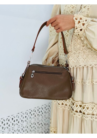 Miami Polo Clup Yumuşak Suni Deri Çapraz Askılı El Çanta Kahverengi