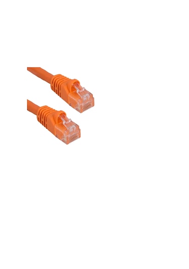 Cat5,cat6 Uyumlu Rj45 Pvc Plastik Cover Koruyucu Kılıf 100 Adet Turuncu