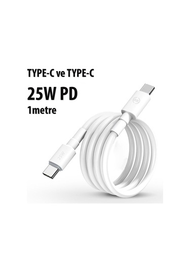 Samsung Uyumlu M15 M23 M33 M34 M51 Hızlı Şarj Kablosu 1m 25w Hızlı Type-c To Type-c