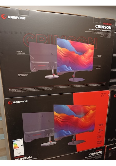 Rampage Crimson 27' 200hz 0.5ms Fast Ips Full Hd Freesync/g-sync Pc Gaming Monitör
