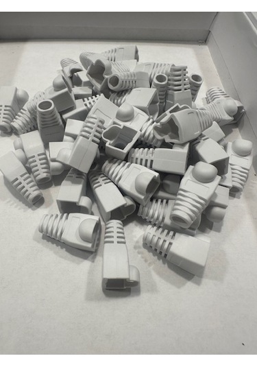 Beyaz Rj45 Kılıf Beyaz Cat6 Kılıf Beyaz Cat5 Kılıf 100 Adet