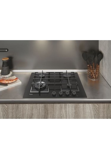 Haier HAVG5BF4S2B/1 Wok Gözlü Cam Ankastre Ocak