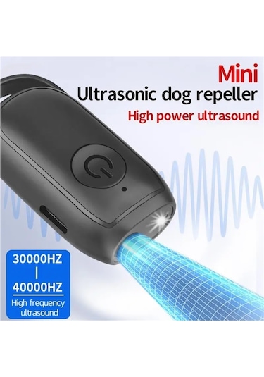 Jialan Mini Ultrasonik Köpek Kovucu Usb Şarj Edilebilir Köpek