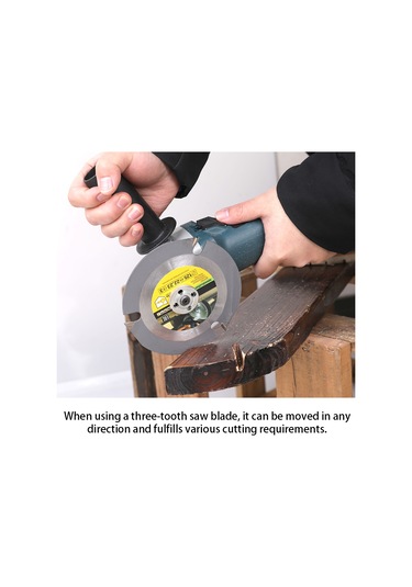 Singree 125mm 3 Dişli Daire Testere Web Çok Fonksiyonlu Karbür Uçlu Ahşap Kesme Disk Elektrikli Alet Aksesuarı