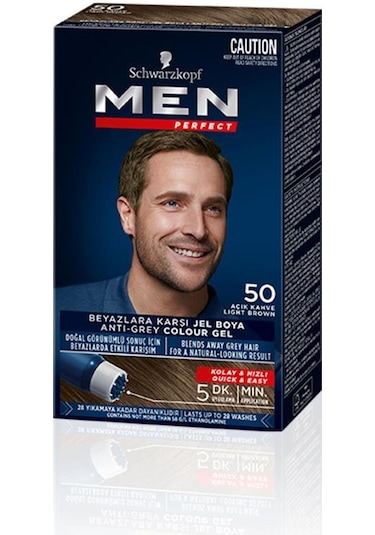 Schwarzkopf Men Perfect Saç Boyası 5.0 Açık Kahve 2'li