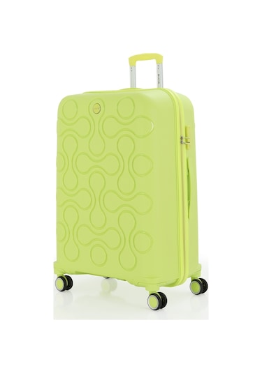 Mçs Polipropilen 3lü Valiz Seti Büyük & Kabin & Makyaj V376 S23sy1000053-set 00194 Açık Sarı