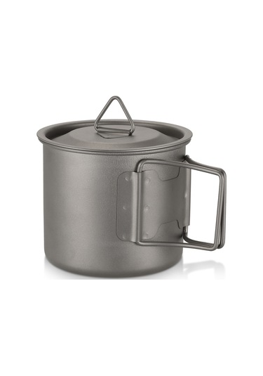 Dofolink Koruucu Kapaklı, Kollu Saklanabilir Titan Bardak - 300ml Ta8303: Ev Ve Doğa İçin Hafif, Dayanıklı, Korozyona Dayanıklı Gümüş