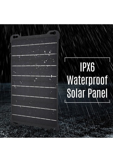 Hfambition 15w Monokristal Güneş Paneli Şarj Cihazı: Usb/dc Çıkışlı, 5v 2a, Telefon Ve Powerbank İçin Güneşten Şarj Edici Tahta