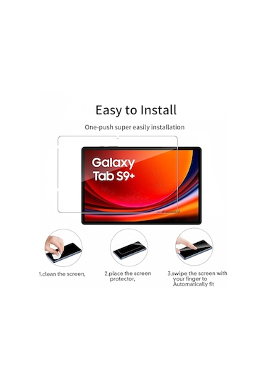 Samsung Uyumlu Galaxy Tab S9 + Plus Tablet Ekran Koruyucu Nano Sm-x810