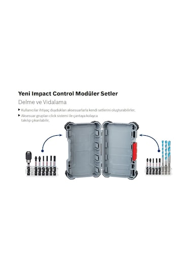 Bosch Impact Control Serisi Vidalama Ucu 8'Li Ph1 Ph3 50Mm - 2608522328