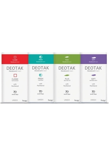 Deotak Karma Unisex Krem Deodorant Seti 4'lü