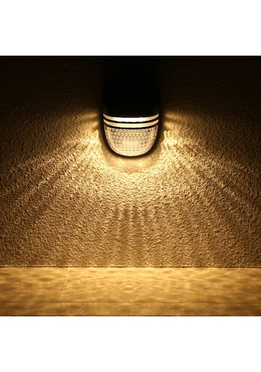 Neevoyu Siyah Abs Güneş Enerjili Bahçe Lambası - Ip54 Su Geçirmez, Akıllı Işık Kontrolü, 6-12 Saat Süre, Islak Işık 2800-3200k, Çit Bahçe Dekorasyonu Yh0613 Siyah