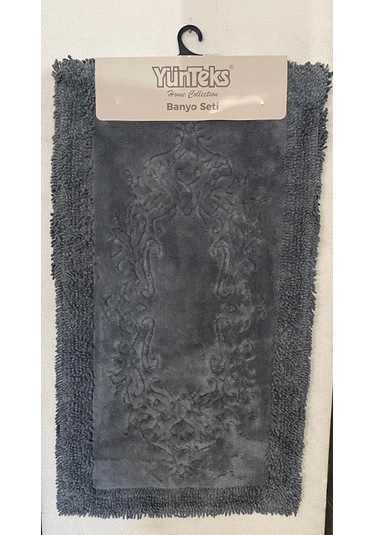 Pamuk Makarna Tufting 2'li Klozet Takımı , Banyo Seti , Damask, A