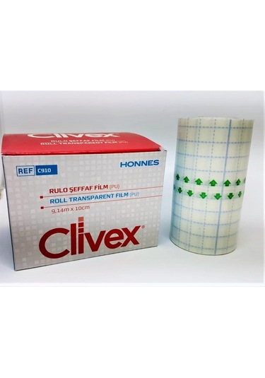 Clivex Roll Su Geçirmez Şeffaf Film Yara Örtüsü 15 CM x 9.14 M
