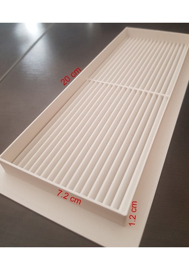 Kapı Altı Menfez Kapak 22 8,5 Gri 22 Cm