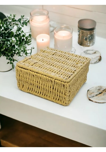 Logovo Bobrov Örgü Saklama Sepeti 197645760 Bej