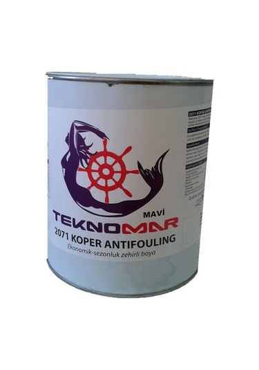 Teknomar 2071 Bakır Esaslı Zehirli Boya 3.6KG Mavi