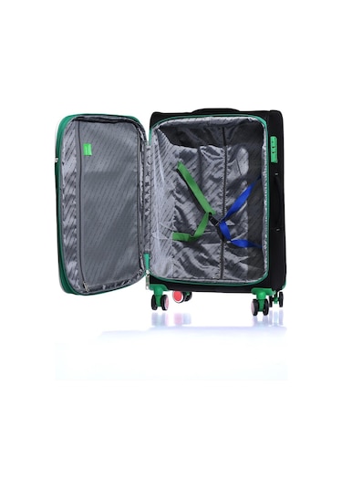 14bnt2200 Polipropilen 3 Lü Valiz Seti Siyah