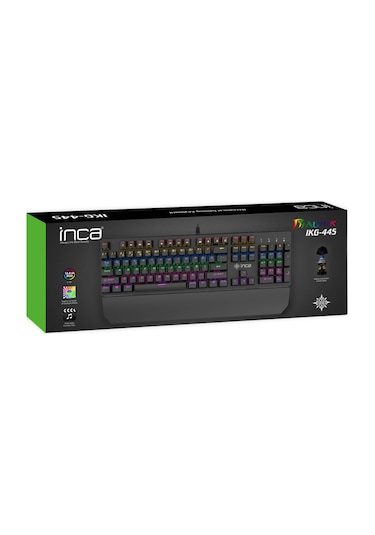 Inca Phaldor IKG-445 Usb Kablolu RGB Aydınlatmalı Mekaning Gaming Q Klavye