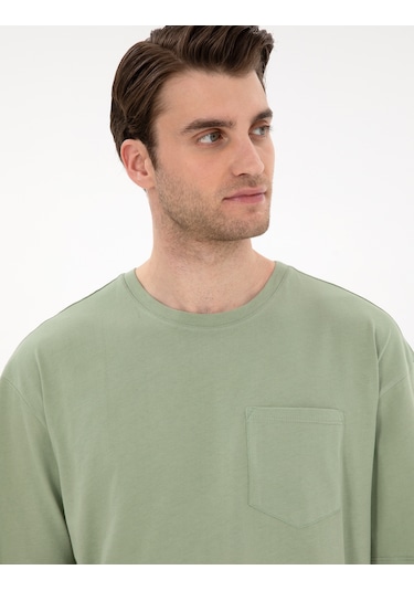 Pierre Cardin Erkek Çağla Tişört Basic 50306991-vr016 Çağla