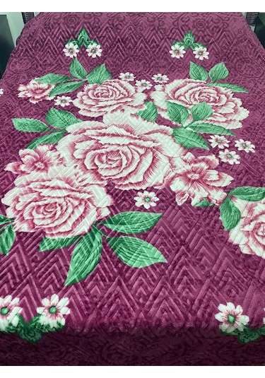 Aksu Çift Kişilik Battaniye Çantali Mor