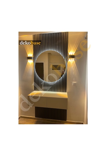 Antrasit 100x270 Cm Yeni Nesil Akustk Ahşap Duvar Paneli