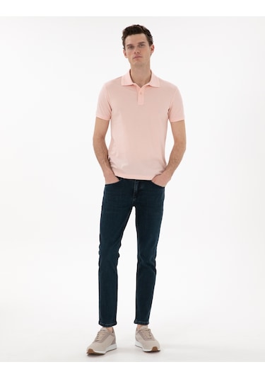 Pierre Cardin Erkek Pudra Tişört Basic 50302561-vr042 Pudra