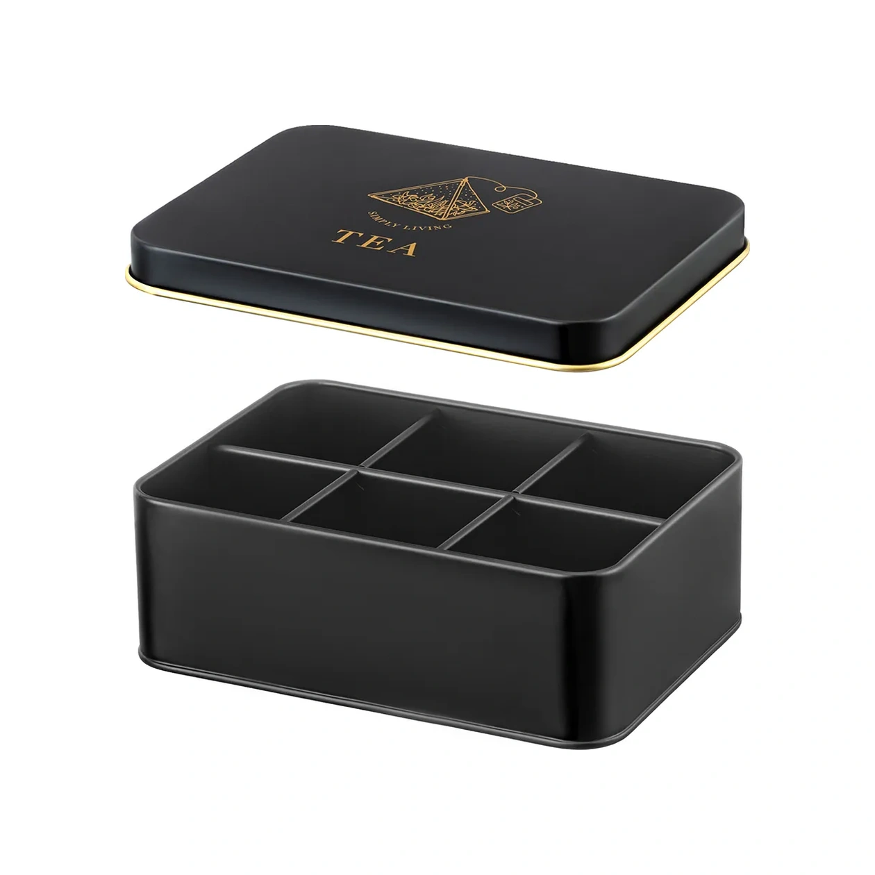 Elan Gallery Çay Poşetleri İçin Organizer, 22x16x7,5 Cm. 370493843 Siyah