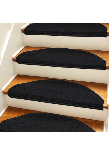 Siyah Kendinden Yapışkanlı Merdiven Basamak Paspası / Halısı