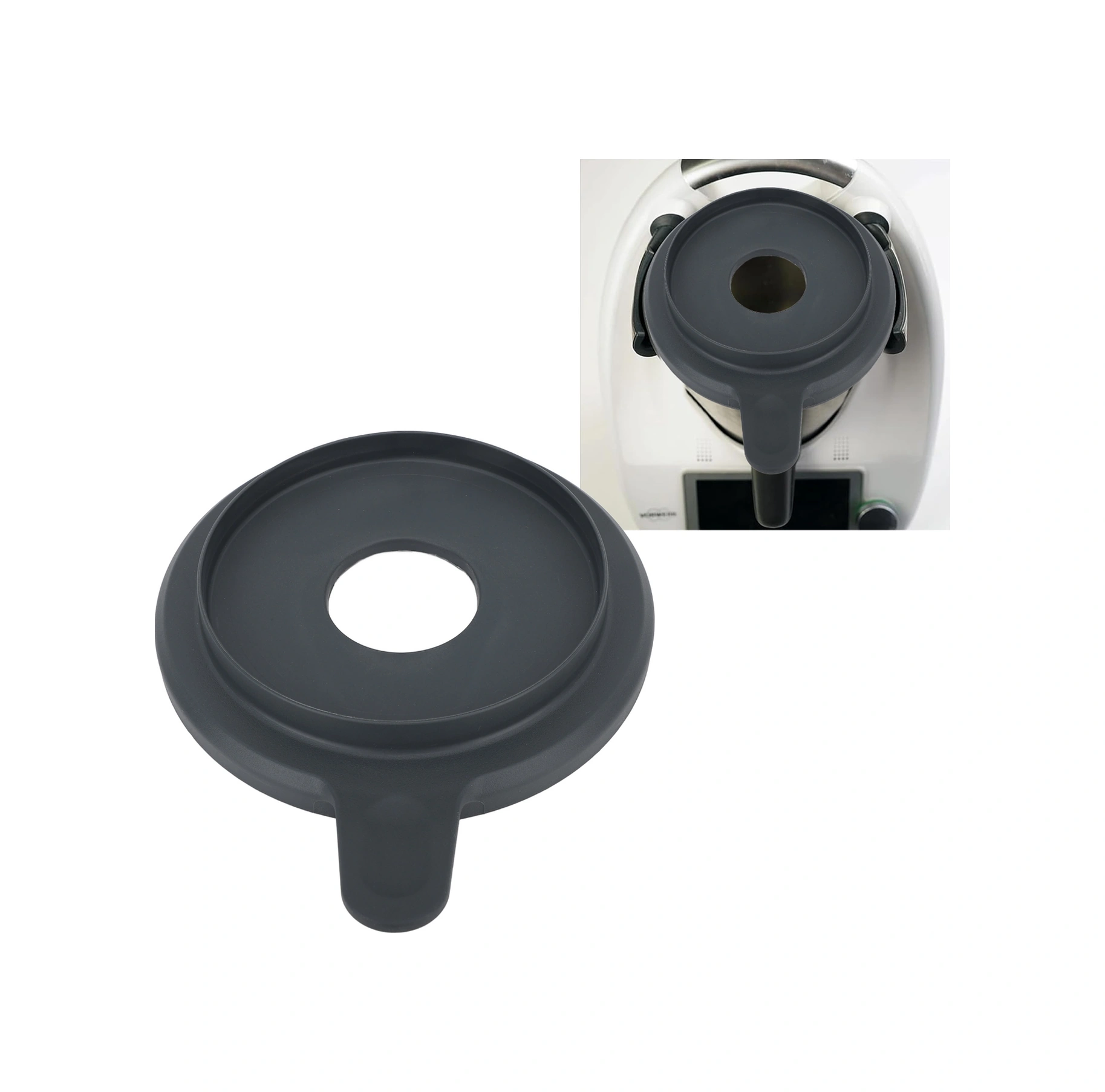 Geeroyoo Thermomix Tm5 Tm6 İçin Gıda Grade Silikon Kapak - Besin Saklama, Leakproof Korumalı Blender Kabı Kapağı Diğer