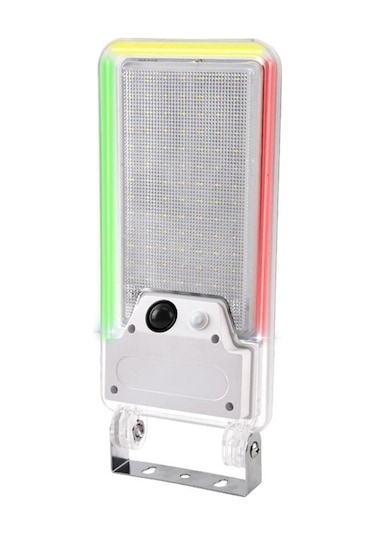 Qingmipy Güneş Enerjili Bahçe Aydınlatma: Hareket Sensörlü, Su Geçirmez, Renkli Ve Beyaz Işık Seçenekli Duvar Feneri Beyaz