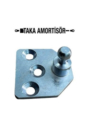 Gazlı Amortisör Montaj Braketi Küre 10-3 Delikli Havşalı Krom